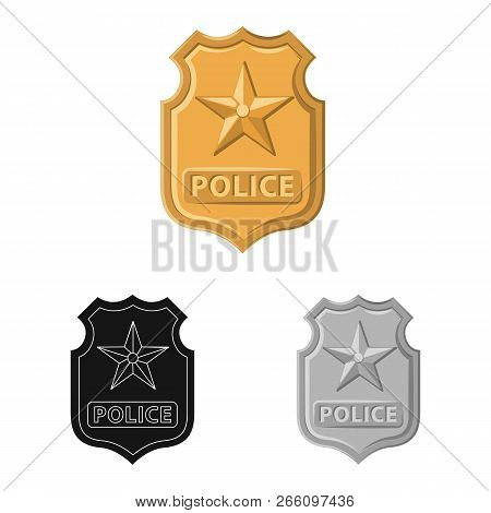 Isolated Object Of Law And Lawyer Logo. Set Of Law And Justice Stock Vector Illustration.