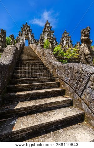 Lempuyang temple - Bali Island Indonesia - travel and architecture background