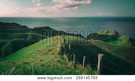 Captured The Mountain Range Of Batanes Island, Philippines