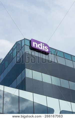 Geelong, Australia - October 14, 2018: The National Disability Insurance Agency, Administering The N