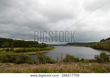 Usk Reservoir In The Brecon Beacons Park