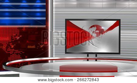 3d Rendering Virtual Set Studio For Chroma Footage Realize Your Vision For A Professional-looking St