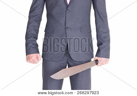 Office Maniac With Machete