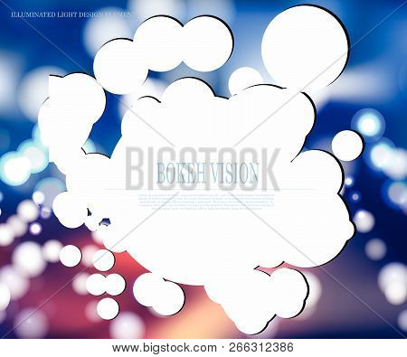 Vector Abstract Bokeh Vision Design Template Ii