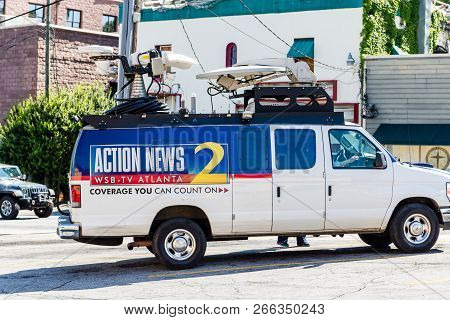 Atlanta, Georgia - May 3, 2015: Wsb-tv Is An Abc-affiliated Television Station And Is The Flagship T