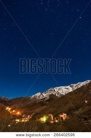 Kasbah Du Toubkal, Imlil In The Atlas Mountains Morocco, Night Photo
