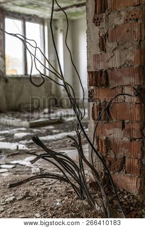 A Old, Decay, Chemical Teaching Buildung In The Czech Republic