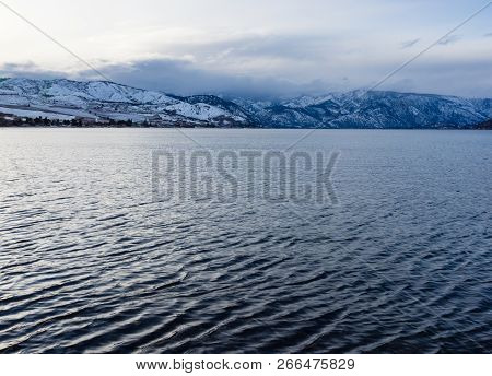 Winter Scenery Of Lake Chelan, Washington State