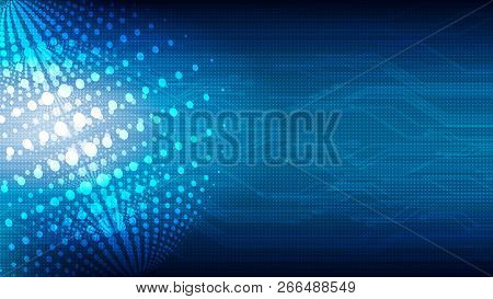 Vector Abstract Technological Global Effect Background Design