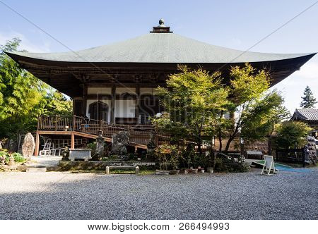 Kunisaki, Japan - October 30, 2016: Futagoji Buddhist Temple On Kunisaki Peninsula