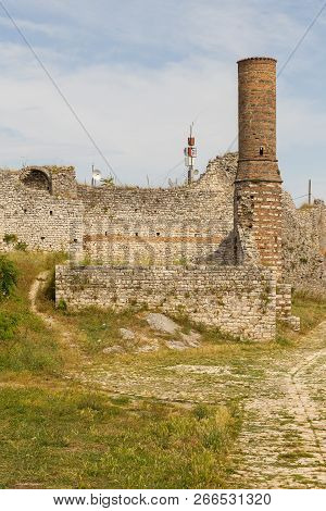Berat, Albania- 30 June 2014: Historical Town Berat, Ottoman Architecture In Albania, Unesco World H
