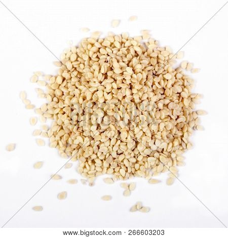 Sesame. Closeup Of Grains, Background Use.
