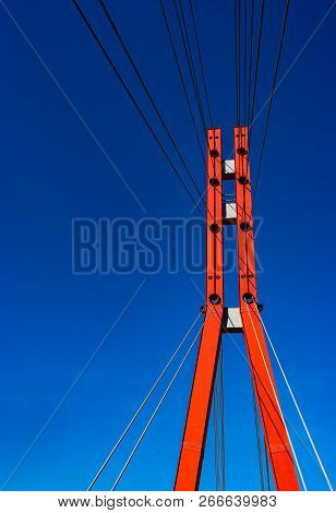 Famous Red University Bridge In Tbilisi