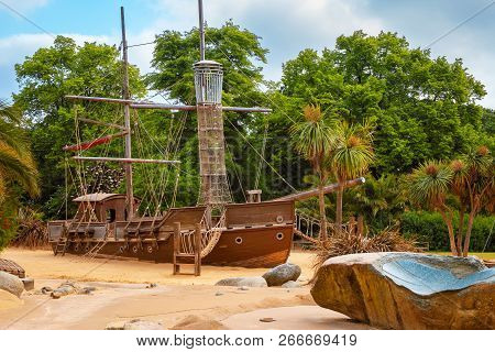 London, Uk - May 23 2018: The Diana, Princess Of Wales Memorial Playground Is A Memorial To Diana, P