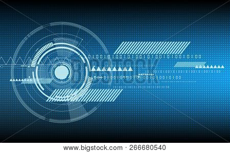 Vector Abstract Technological Display Dotted Background Design