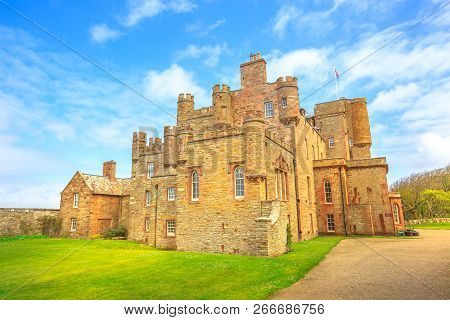 Barrogill Castle Of Mey Of Thurso Town Of The North Coast Of The Highland In Scotland, United Kingdo