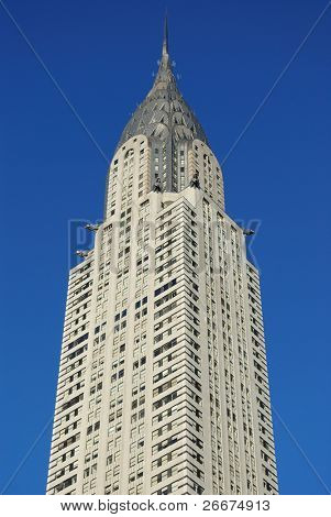 NEW YORK CITY - 5 września: The Chrysler Building, który może być skarłowaciałych przez proponowane nowe skyscrape
