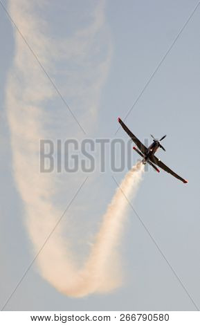 Planes Doing Stunts In The Sky In Spain
