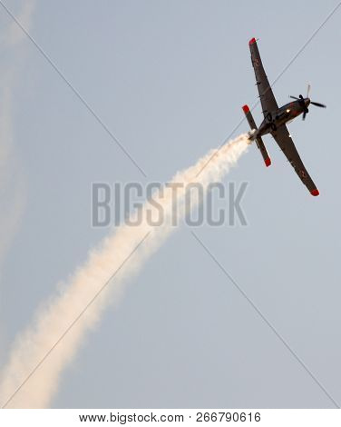 Planes Doing Stunts In The Sky In Spain