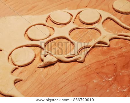 Traditional Emilian Tigelle Dough Lard Flour And Water