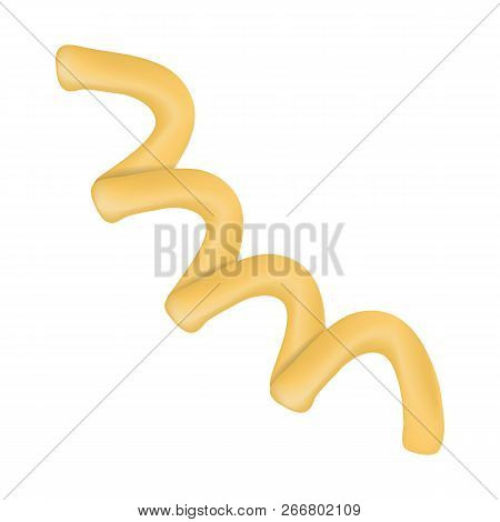 Torchietti Pasta Mockup. Realistic Illustration Of Torchietti Pasta Mockup For Web Design Isolated O