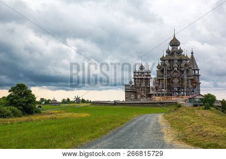 Russia, Karelia Region, Kishi Island, The Trasfiguration And Assumption  Wooden Churchs