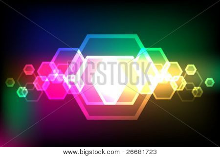 Contexte de l'hexagone - Abstract vector illustration