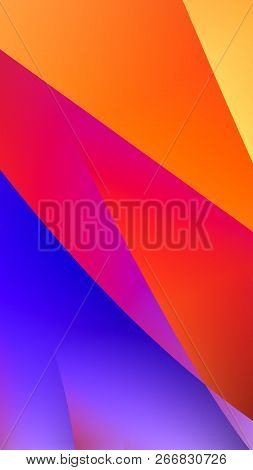 Abstract Background With Punchy Pastels Rainbow Gradients, Diagonal Lines And  Triangles, Stories Fo