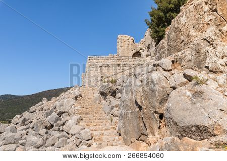 The North Eastern Entrance To The Nimrod Fortress Located In Upper Galilee In Northern Israel On The