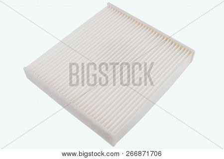 Air Filter Of Salon Car. Side View. Isolated On White Background.