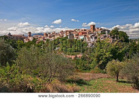 Lanciano, Chieti, Abruzzo, Italy: Landscape Of The Ancient Town Surrounded By Green Countryside