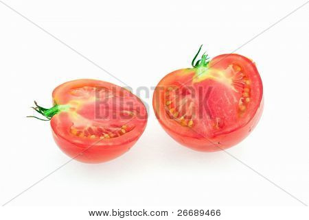 due metà del pomodoro