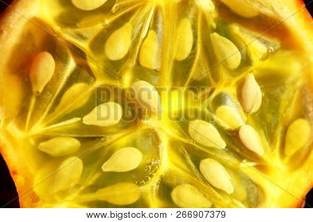 Background Of Kiwano Melon (cucumis Metuliferus), 