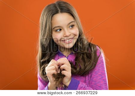 Strong Hair Concept. Melanin Substance Give Pigment. Person With Brown Has Much More Melanin. Kid Gi