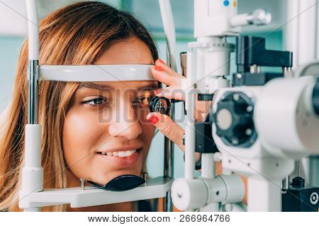 Ophthalmology. Applanation Tonometry And Eye Pressure Test