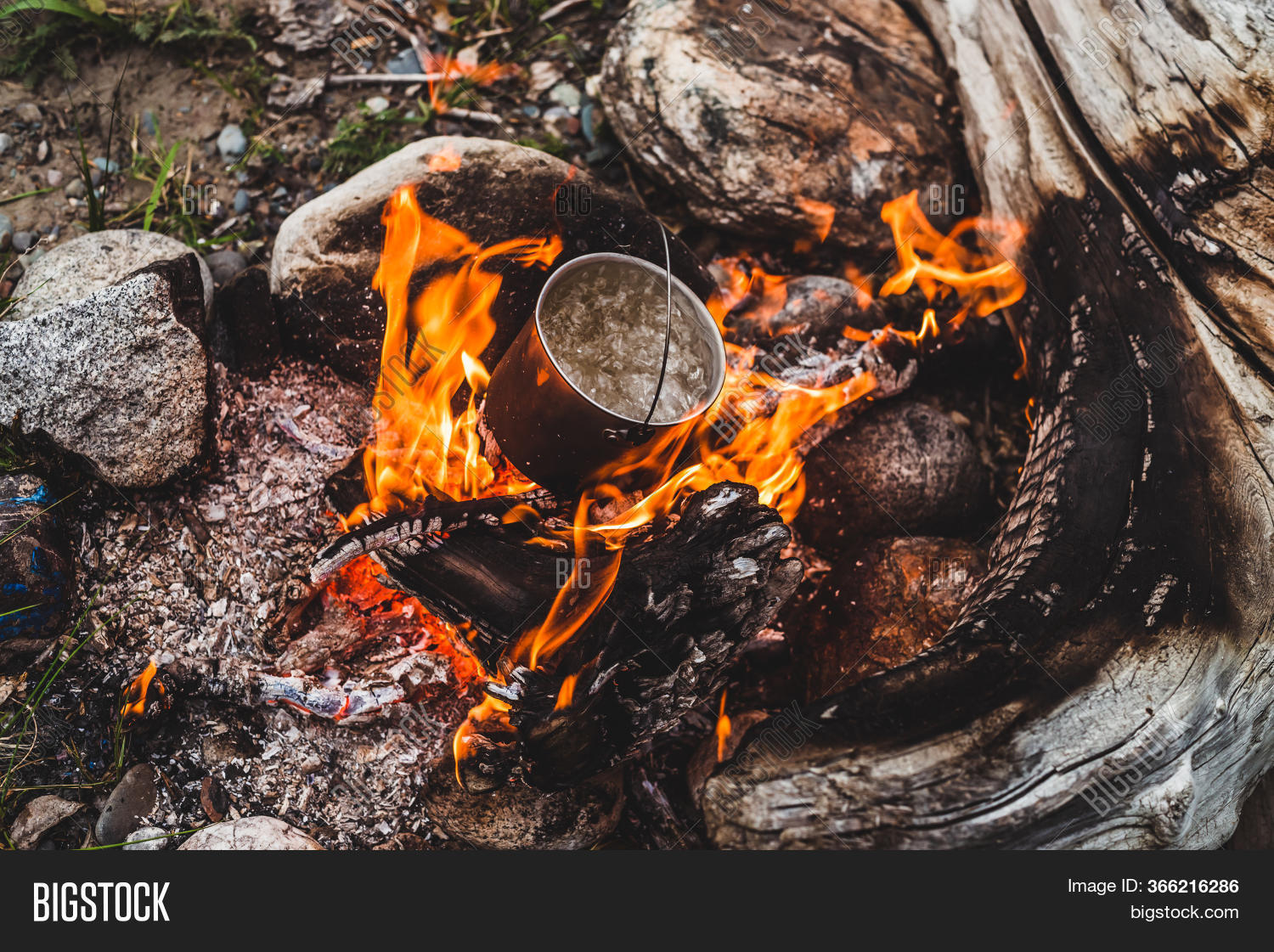 Kettle Stands On Fire Image & Photo (Free Trial) Bigstock