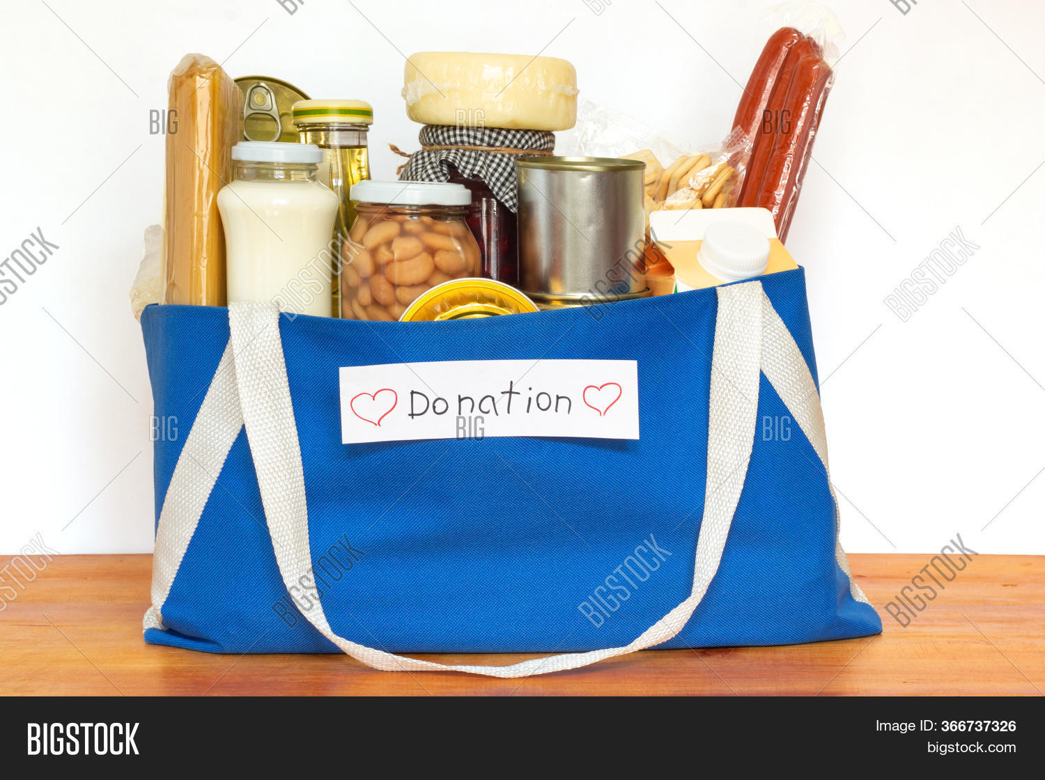 Grocery Bag With Canned Goods