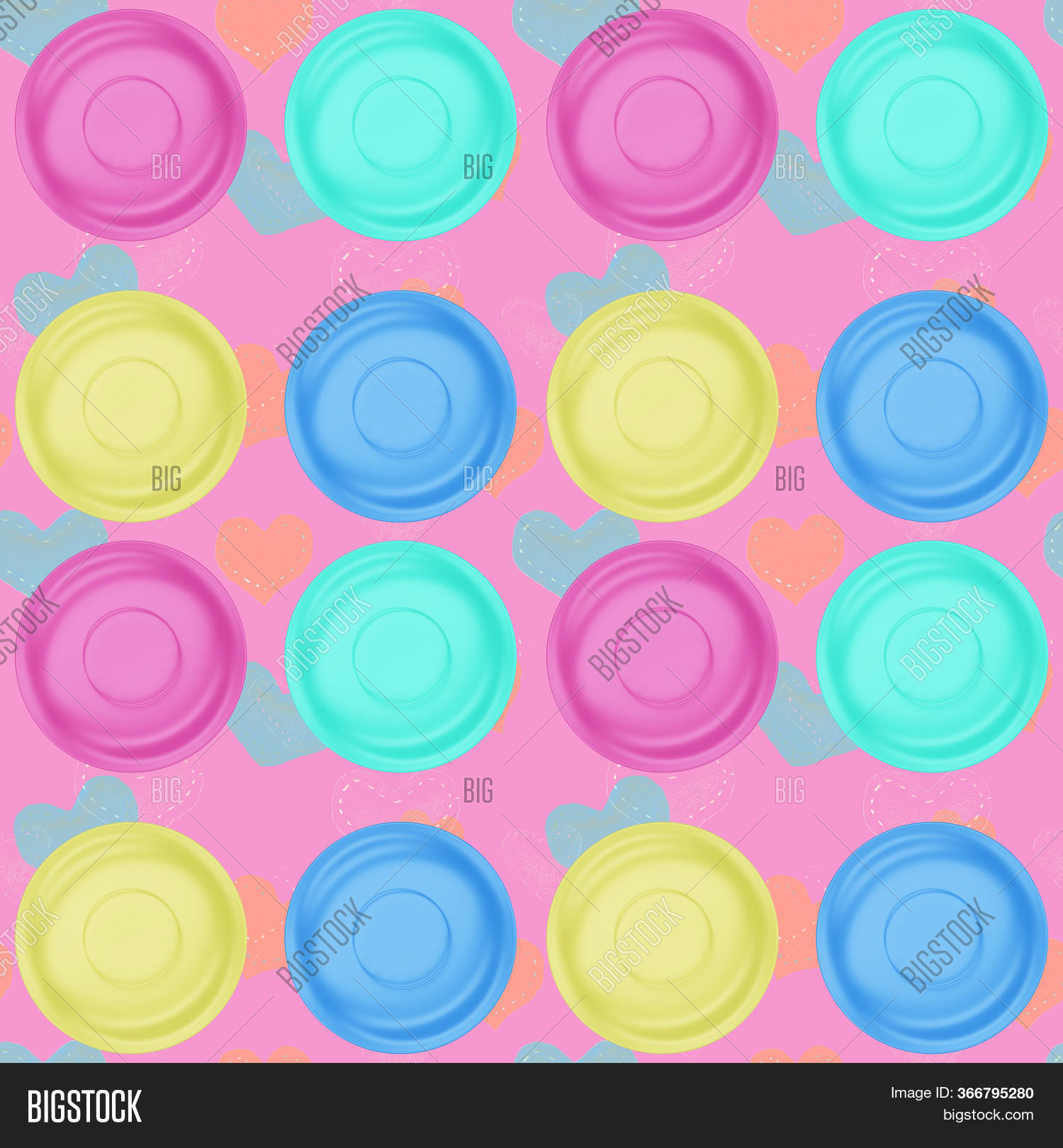 Colored Dinner Plates Image & Photo (Free Trial) Bigstock