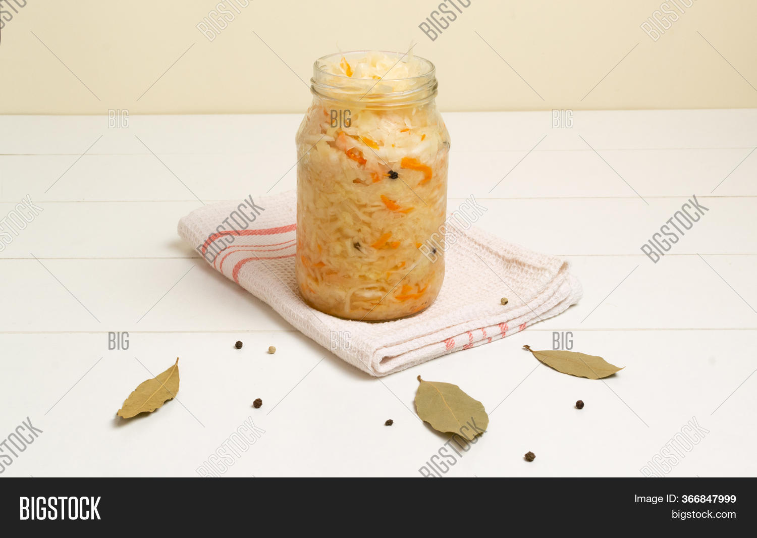 Sauerkraut Glass Jar Image & Photo (Free Trial) Bigstock