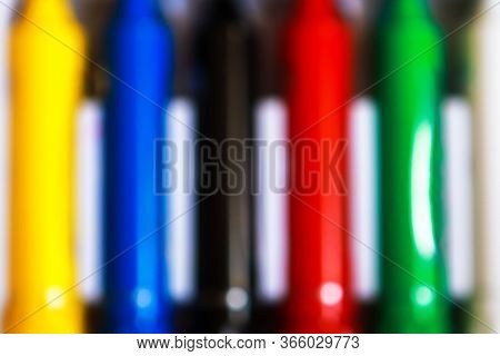 The Soft Colorful Abstrukt Defocust Blured Backgroung. Blured Pens