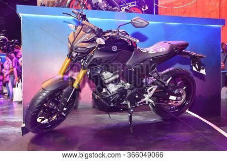 Pasay, Ph - Mar 24 - Yamaha Mt15 Motorcycle At Inside Racing Motor Bike Festival And Trade Show On M