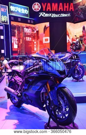 Pasay, Ph - Mar 24 - Yamaha R3 Motorcycle At Inside Racing Motor Bike Festival And Trade Show On Mar