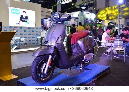 Pasay, Ph - Mar 24 - Kymco Like Motorcycle At Inside Racing Motor Bike Festival And Trade Show On Ma