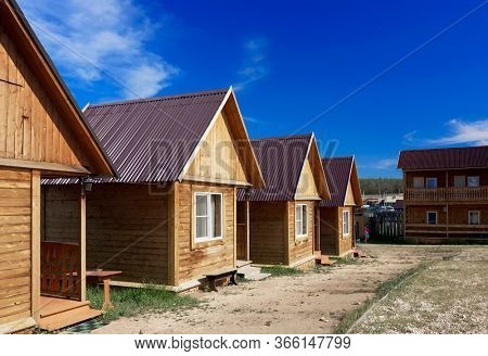 Architectural detail in the siberian village of Khuzir on Olkhon Island, Baikal Lake