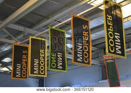Taguig, Ph - July 13 - Mini Banners On July 13, 2019 In Bonifacio Global City, Taguig, Philippines.