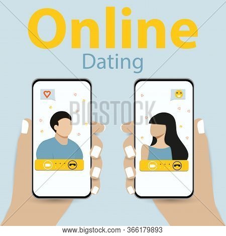 Online Dating Love Friendship Virtual Relationships. Teenagers Are Dependent New Internet Technologi