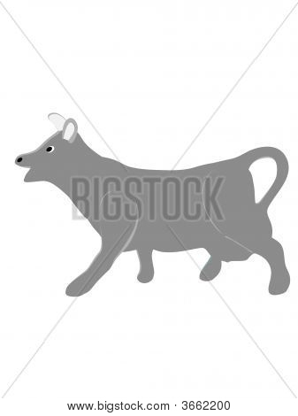 Vache en porcelaine
