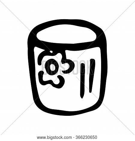 Empty Flower Pot - Vector Template. Cache-pot For Indoor Plants - A Subject For Gardening - A Vector