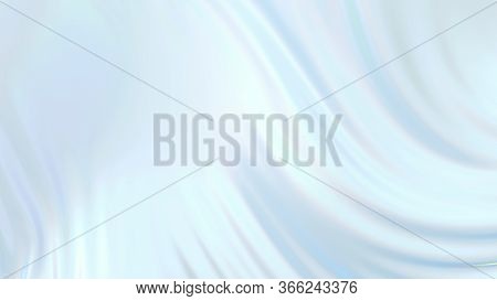 3d Render Beautiful Folds Of White Silk In Full Screen, Like A Beautiful Clean Fabric Background. Si