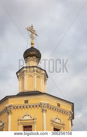 Holy Trinity Church Fragment. Hohlovsky Lane, Moscow, Russia.